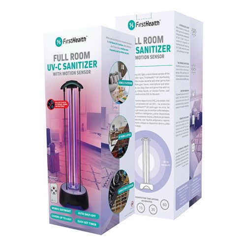 First Health Full Room UV-C Sterilizing Lamp with Motion Sensor, 1 Ea